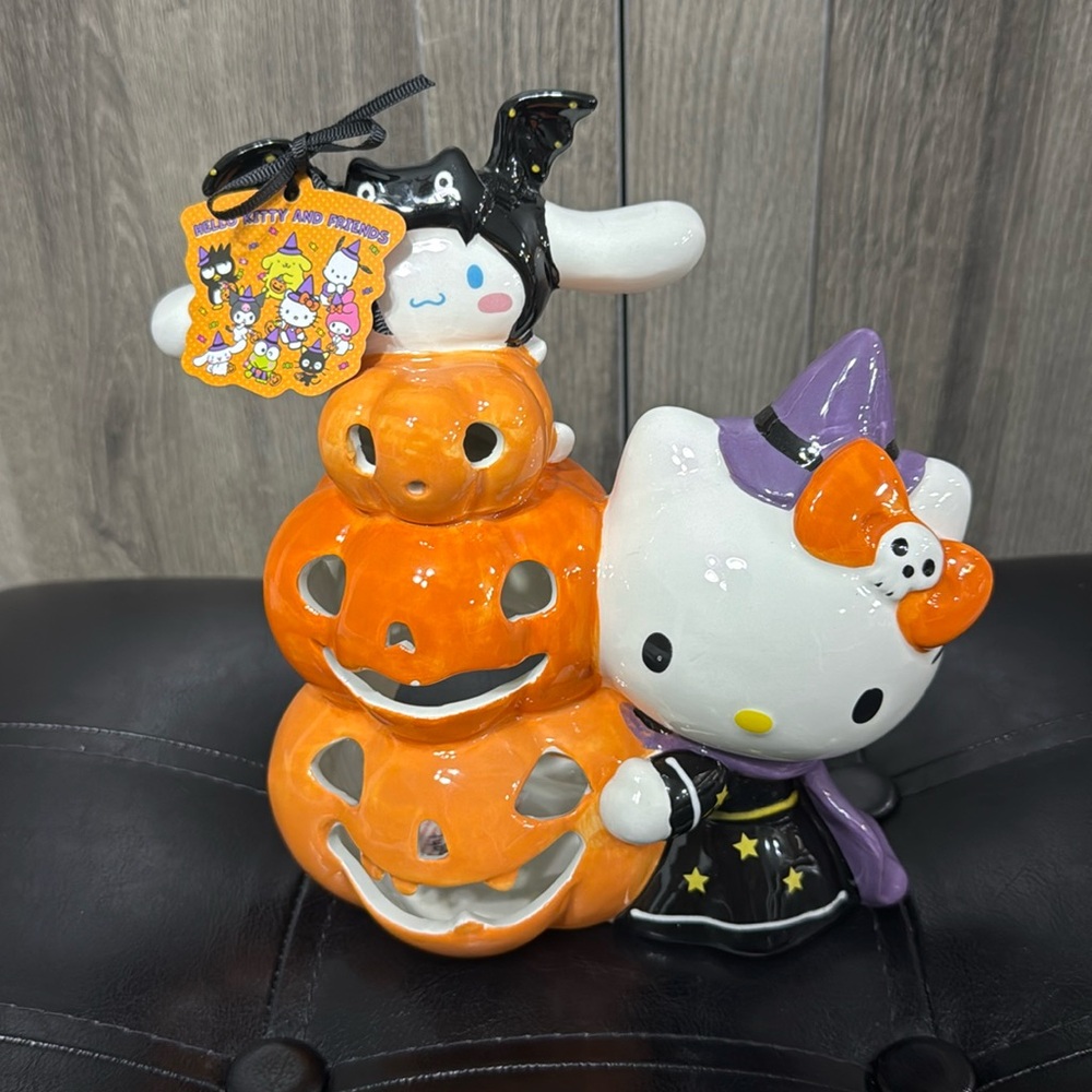 Blue Sky Clayworks Hello Kitty & Cinnmoroll Halloween Pumpkins Heather Goldminc - Picture 1 of 9